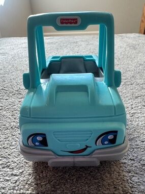Fisher-Price Light Blue Ride-On Push Car